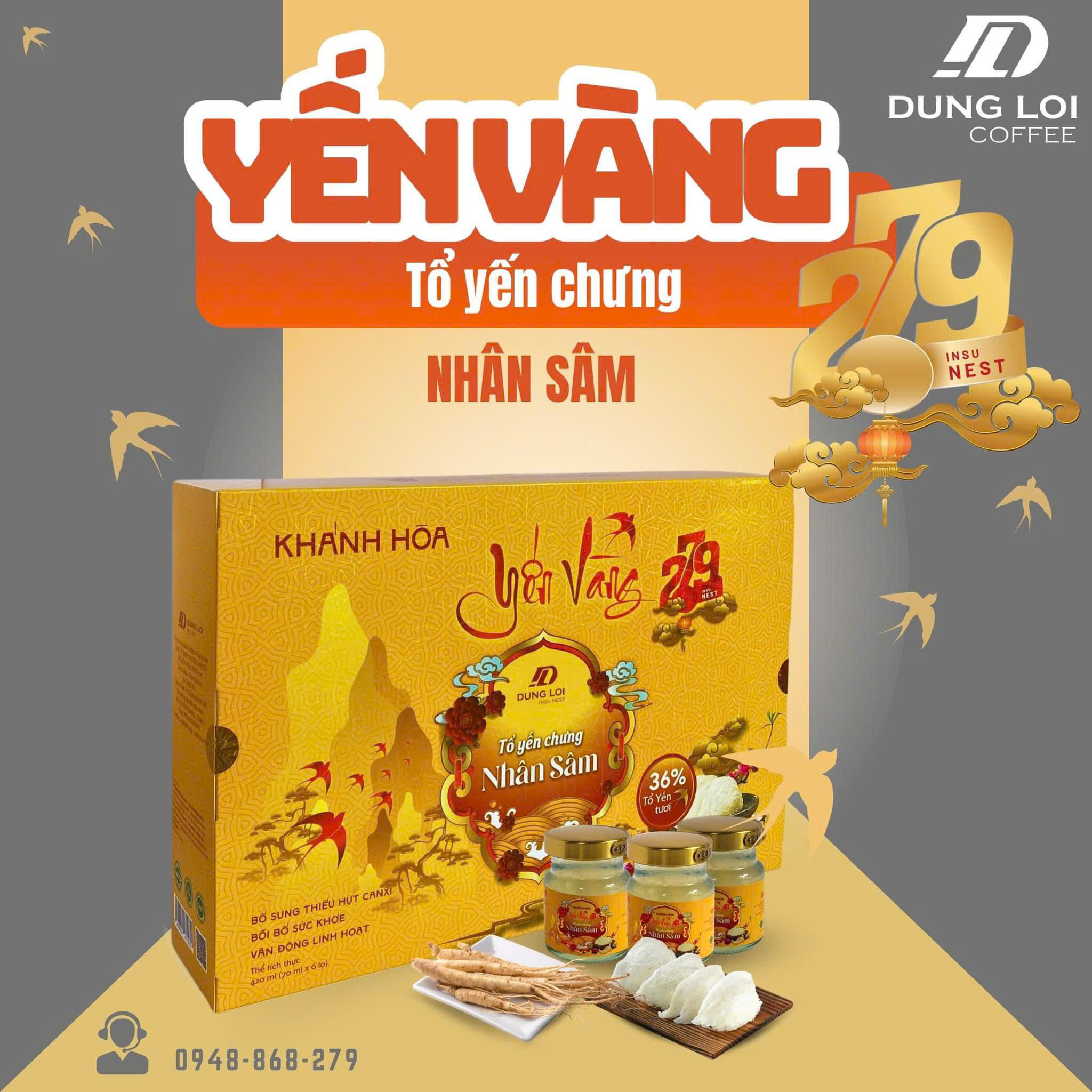 YẾN SÀO DŨNG LỢI INSUNEST - TỔ YẾN NHÂN SÂM 